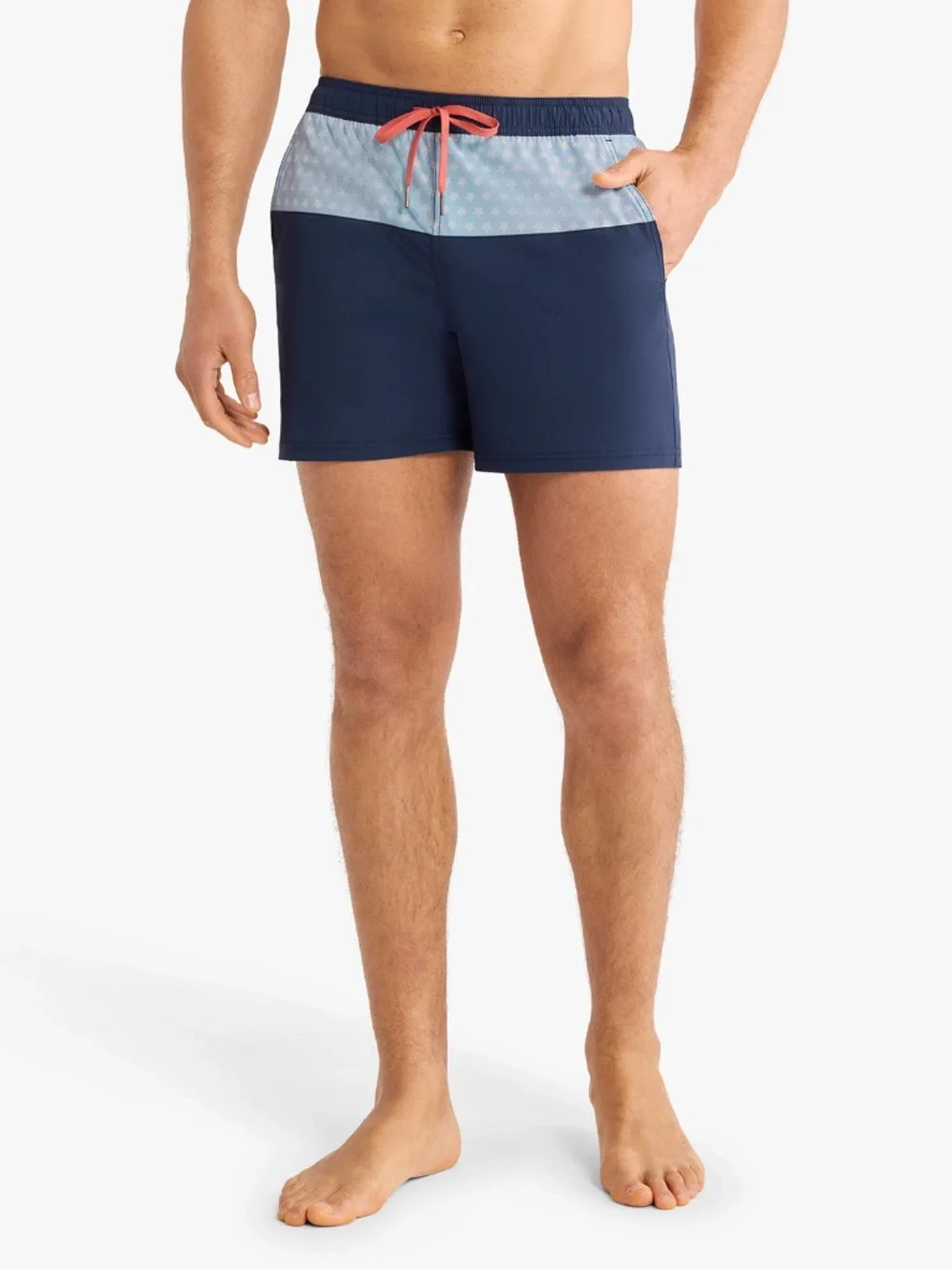 Fair Harbor Bungalow Trunk | Navy Starsail Size LL